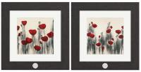 "Floral I and II" Framed Art Print